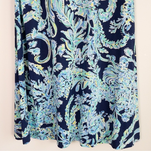 Lilly Pulitzer Margot Blue High Tide Scuba Swing Dress - Picture 3 of 11